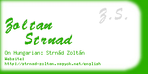 zoltan strnad business card